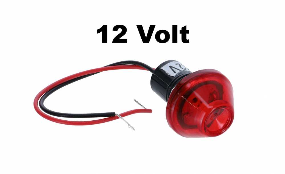 Sonstige-Citroen - Kontrollleuchte rot, groß, kegelförmig (LED), 12 Volt. Nachbau von den originalen Leucht