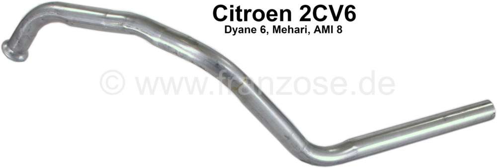 Citroen-2CV - 2CV6, Krümmerrohr (S-Rohr). Guter Nachbau. Markenhersteller aus Europa. Ohne Befestigungs