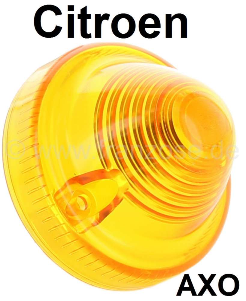 Citroen-DS-11CV-HY - Blinkerkappe gelb (Nachbau, ohne Prüfzeichen), passend für vorne 2CV, DS Break hinten, A