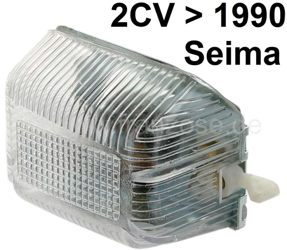 Renault - Innenleuchte für Citroen 2CV. Für Leuchtenhersteller SEIMA passend. Verbaut bis 1990. Or