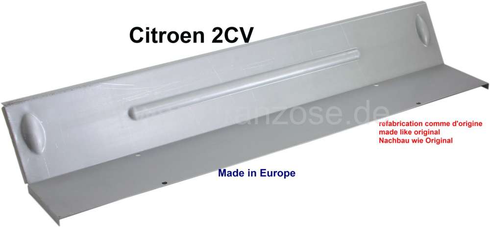 Citroen-2CV - 2CV, Sitzbankkasten, Blech Unterseite, mittig, wie Original mit allen Sicken und Vertiefun