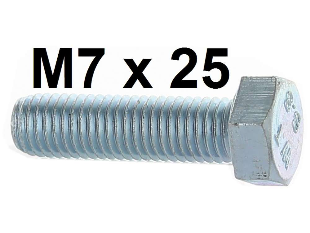 Schraube M7 x 25. Für die Befestigung von dem Ansaugkrümmer auf den  Zylinderkopf. Passend für Citroën 2CV6. Or. Nr.