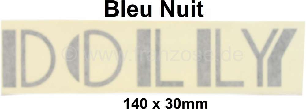 Renault - Dolly Emblem Aufkleber (Lüfterklappe). Farbe: bleu nuit (dunkelblau). Passend für Citroe