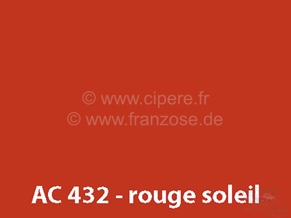Citroen-2CV - Sprühlack 400ml / AC 432 Rouge Soleil von 9/76 - 9/77 Bitte innerhalb 6 Monate aufbrauche