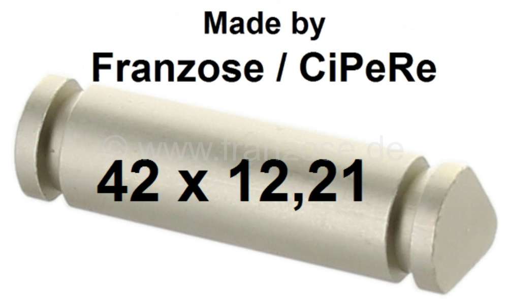 Citroen-2CV - Kantbolzen klein, top Qualität. Passend für Citroen 2CV vorne. (Befestigung der Federtop