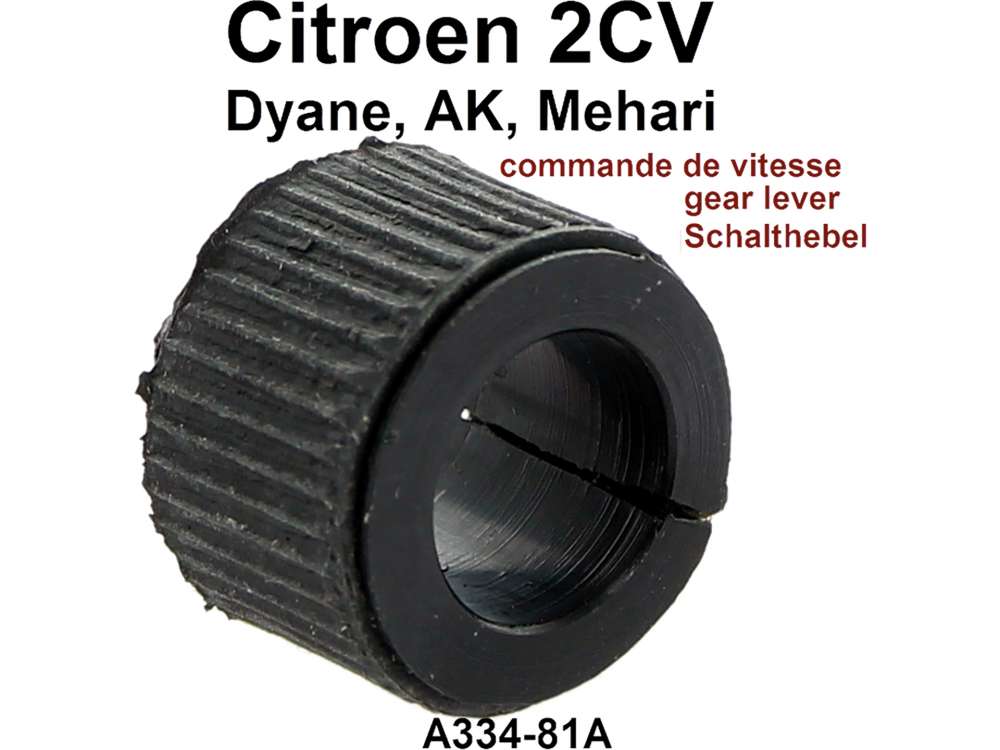 Citroen-2CV - Schaltstangenführung aus Kunststoff. Die Hülse führt die Schaltstange im Schaltstangenr