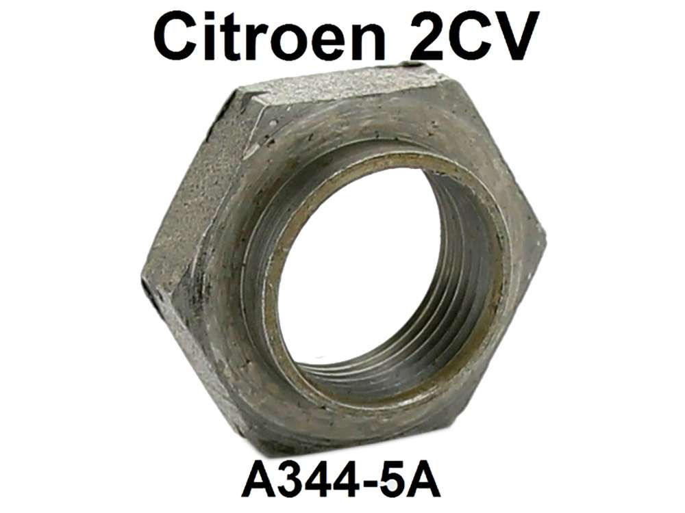 Citroen-2CV - Mutter vorne für die Vorgelegeachse (Welle), im Getriebe. Passend für Citroen 2CV4+6.