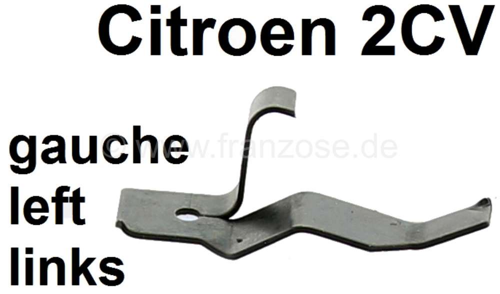 Citroen-2CV - Haltefeder links (Bremssattel), für die Handbremsklötze. Passend für Citroen 2CV ab Bau