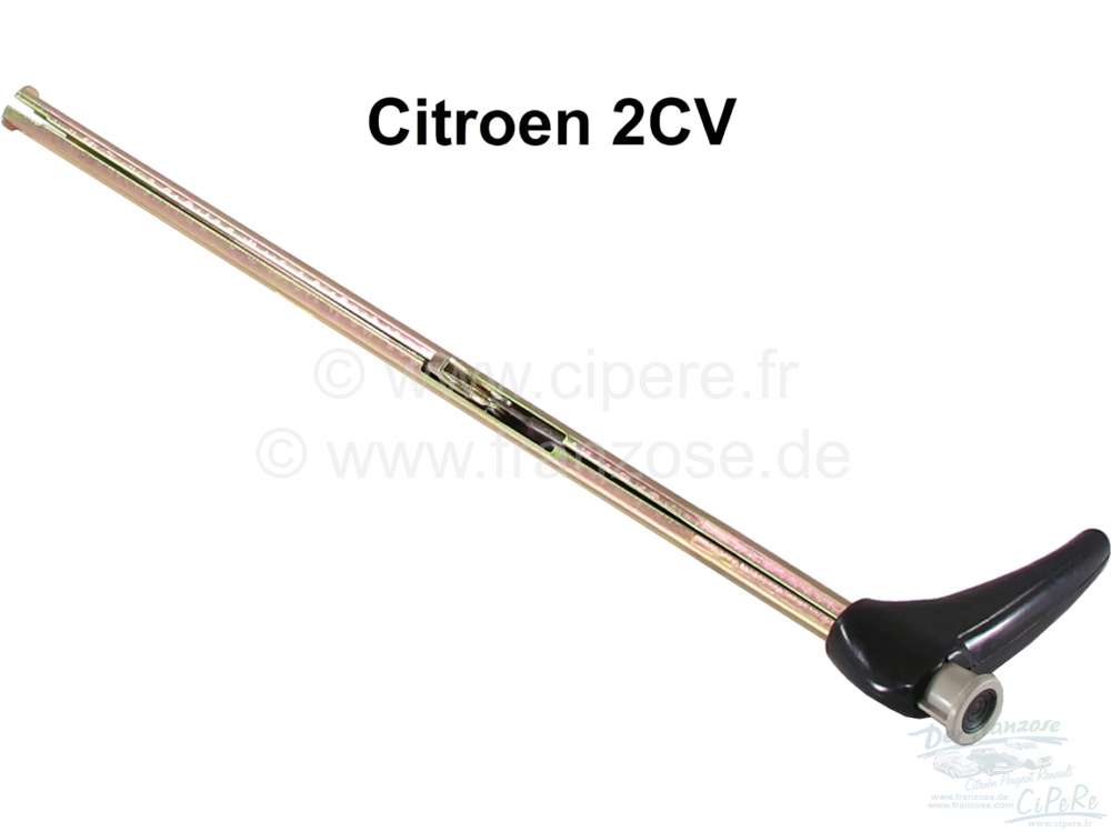 Citroen-2CV - Handbremshebel (Griff) im Innenraum. Passend für Citroen 2CV, Dyane. Länge: 480mm. Achtu