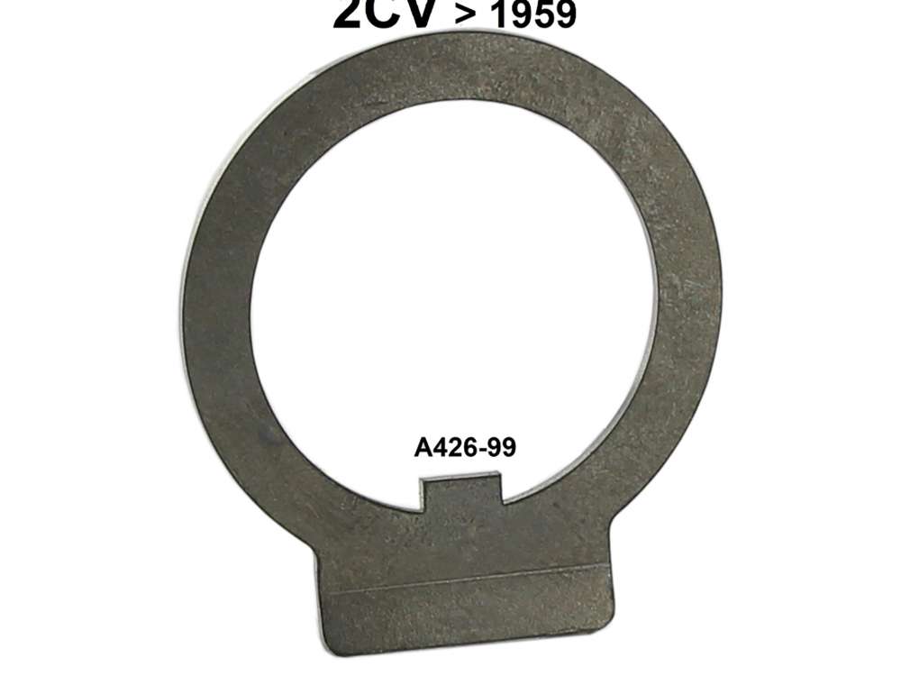 Citroen-2CV - Achsmutter Sicherungsblech. Passend für Citroen 2CV bis Baujahre 1959. Or.Nr.: A426-99. M