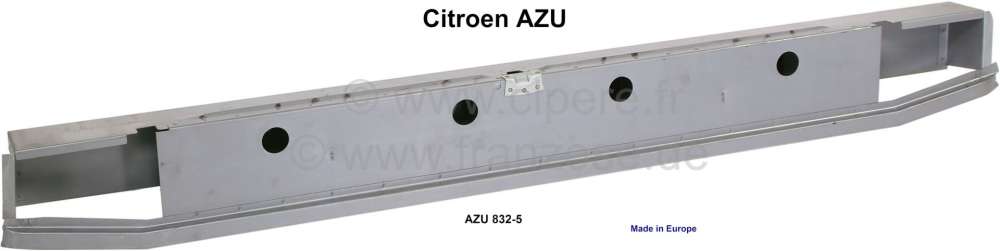 Citroen-2CV - AZU, Heckabschlussholm Citroen AZU (kleine Kastenente) komplett. Or. Nr. AZU 832-5. Made i
