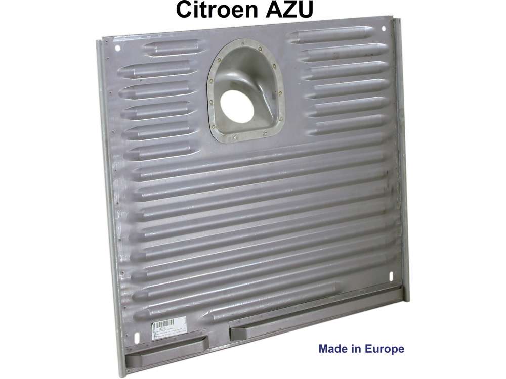 Citroen-2CV - AZU, Tankblech für Citroen AZU 250. Kleines Wellblech. Das Blech ist elektrolytisch verzi