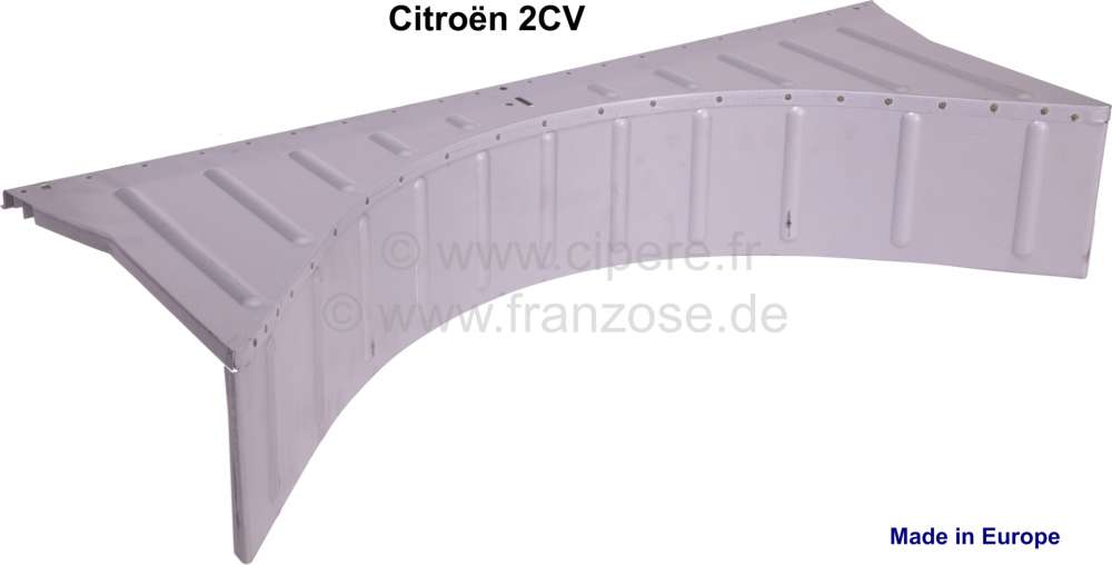 Citroen-2CV - 2CV, Kofferraumblech Stehblech mit oberen Anschlußblech. (ohne Kofferraumblech unter Rese