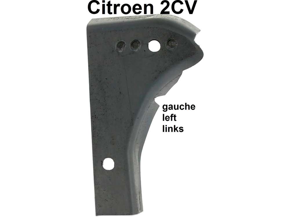 Citroen-2CV - 2CV, Kofferraumecke links, Übergang Kofferraumbodenblech zu dem Heckabschlussblech. Passe