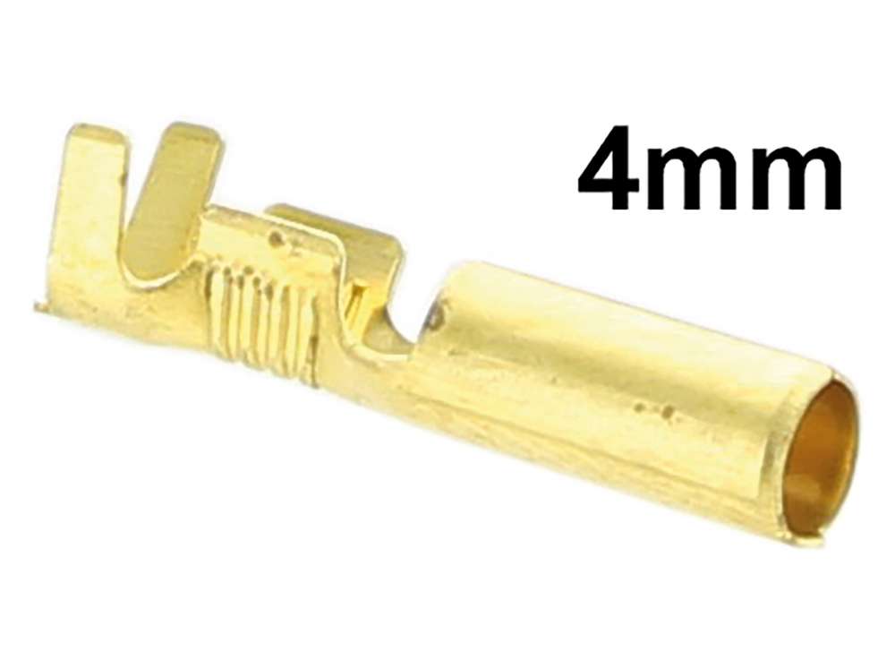 Sonstige-Citroen - Rundstecker 4mm weiblich, Citroen. Wie original. Per Stück