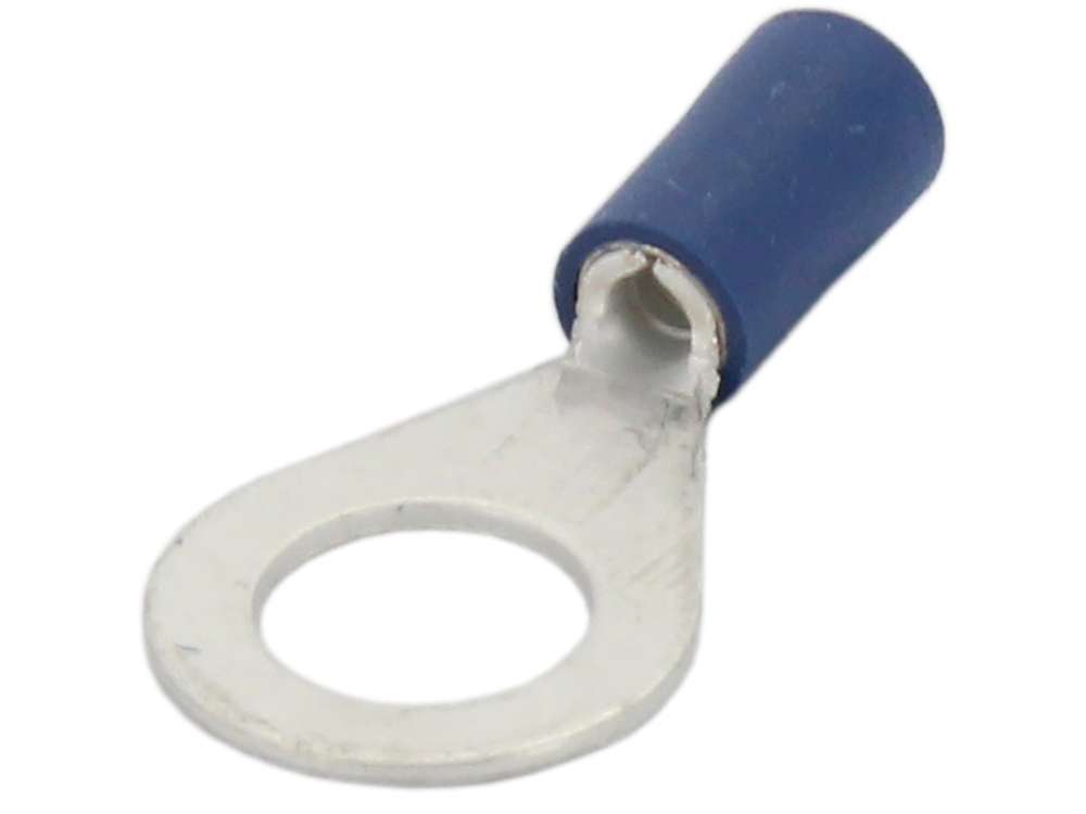 Citroen-2CV - Ringzunge blau, 8mm Anschraubzunge. Blau = Kabelquerschnitt: 2,3 bis 5,0mm.