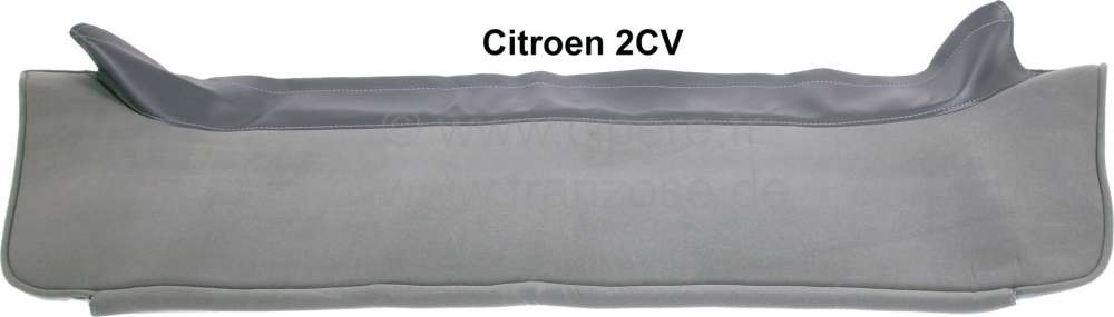 Citroen-2CV - Hutablage aus hellgrauen Verlour, mit grauen Kunstleder. Sehr schöne Optik. Passend für 