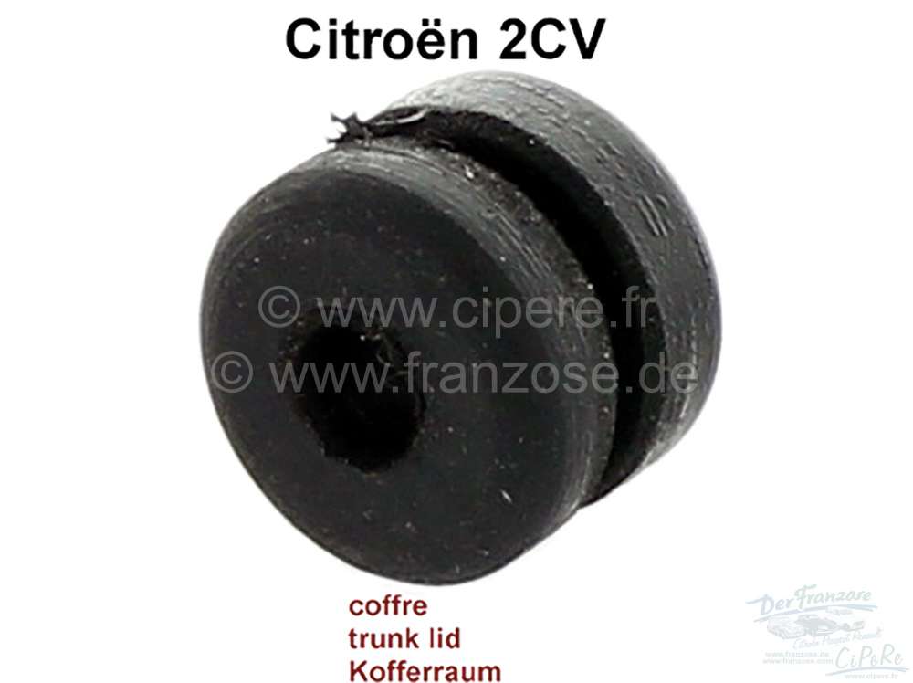 Citroen-2CV - 2CV, Kofferraumdeckel Aufstellstange Gummi. (Lagerung der Stange)