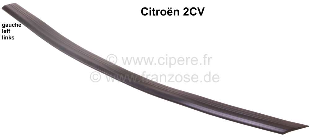Citroen-2CV - 2CV, Kofferraumdeckel Dichtung links. (Fahrerseite)