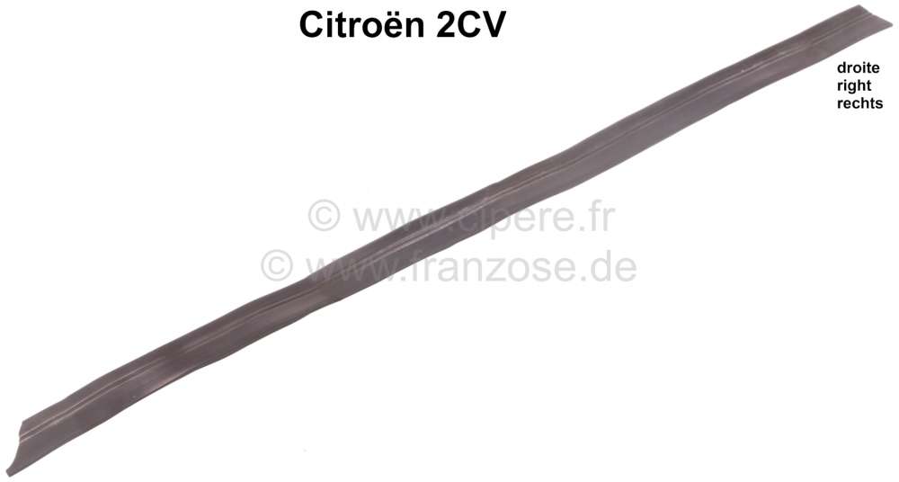 Citroen-2CV - 2CV, Kofferraumdeckel Dichtung rechts. (Beifahrerseite)