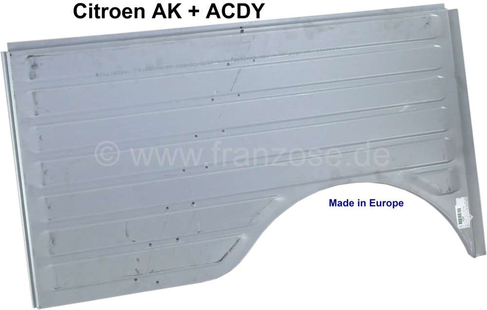 Alle - AK/ACDY, Kotflügel hinten rechts, für AK 400 + ACDY. Großes Wellblech. Made in Europe.