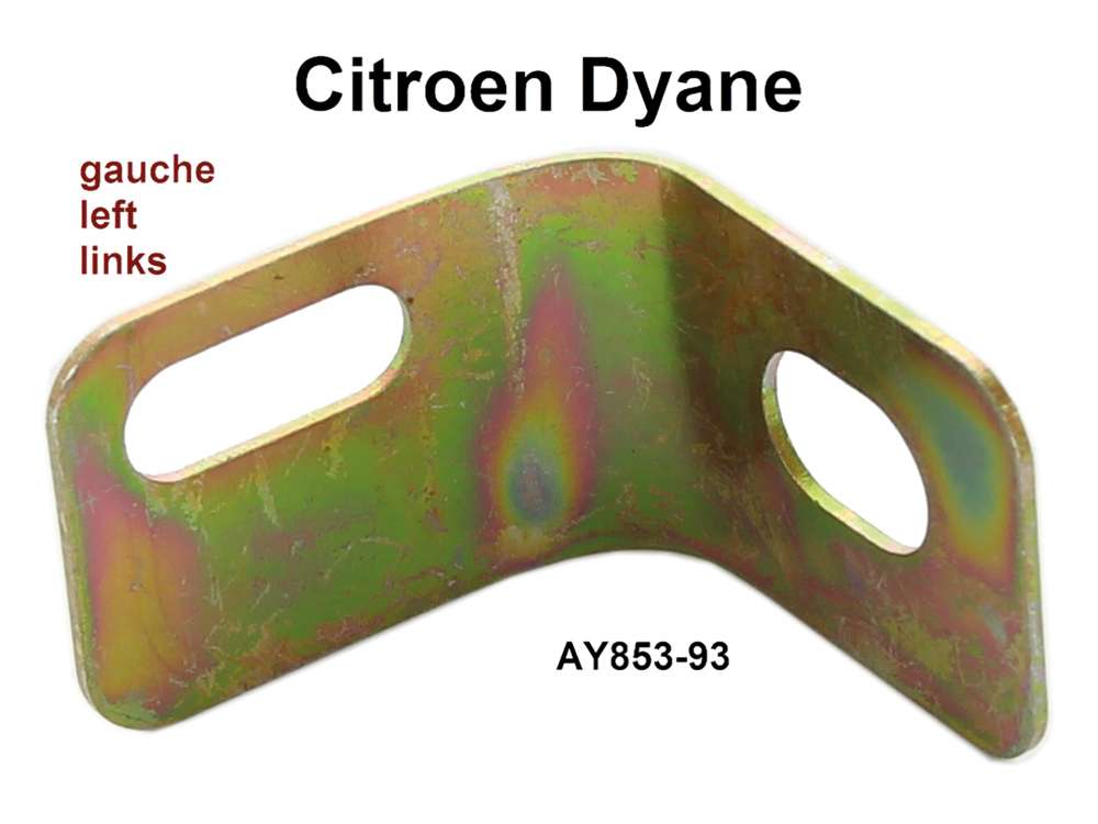 Citroen-2CV - Dyane, Haltewinkel links. Verbindung Frontblech zu dem Kotflügel. Passend für Citroen Dy