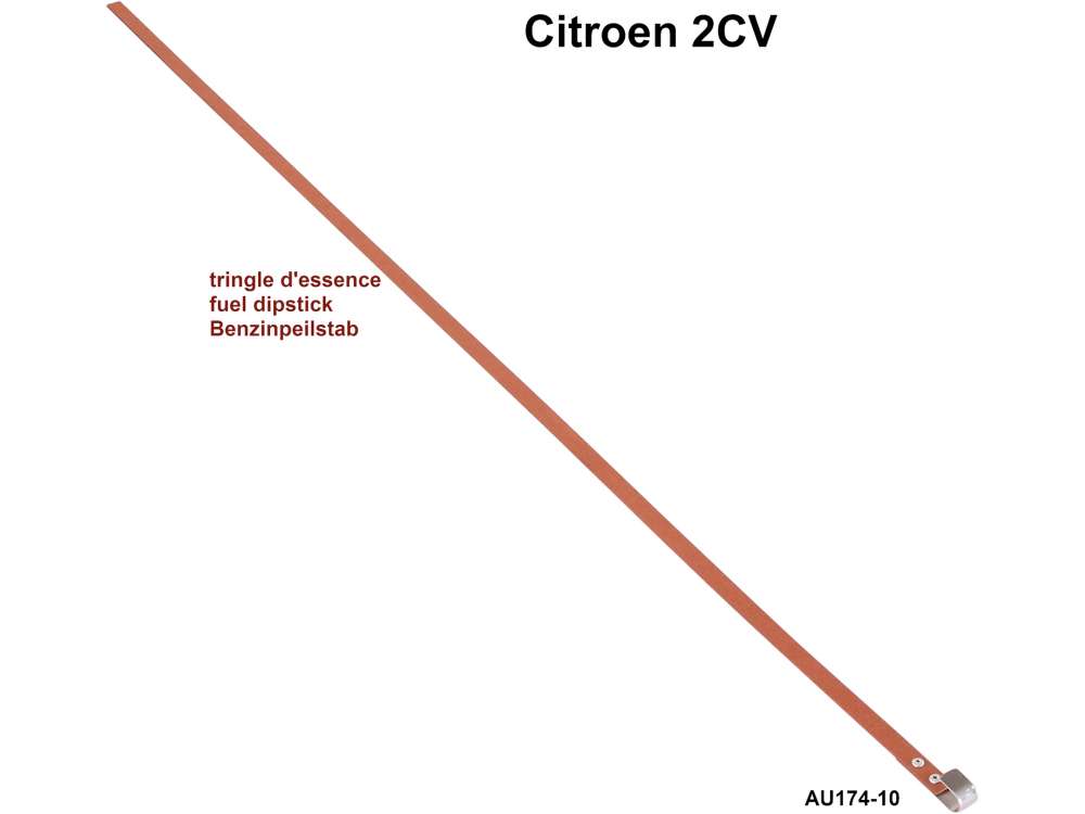 Alle - Benzin Peilstab für Citroen 2CV aus den fünfziger Jahren. Or.Nr. AU17410