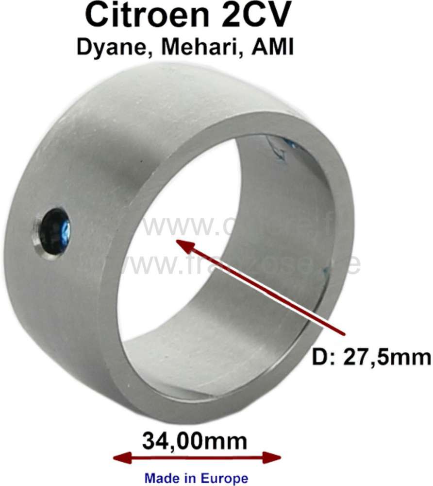 Citroen-2CV - Zahnstange Führungsring im Achsrohr (Lenkgetriebe). Passend für Citroen 2CV. Nachbau. St