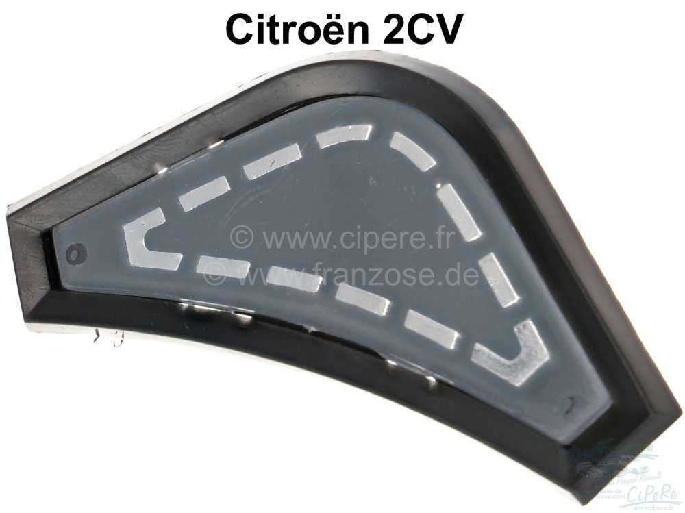 Citroen-2CV - Lenkradnabenabdeckung (grau) für 2 Speichen Lenkrad. Passend für Citroen 2CV.