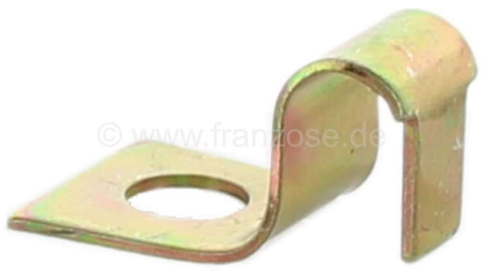 Citroen-2CV - 2CV, Haubenwange, Halteklammer aus verzinkten Metall, für die Befestigung der Haubenwange