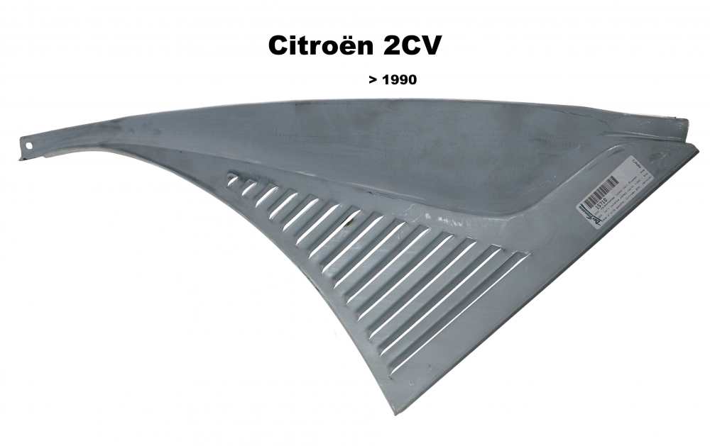 Citroen-2CV - 2CV, Haubenwange links (mit Rippen - sogenante 