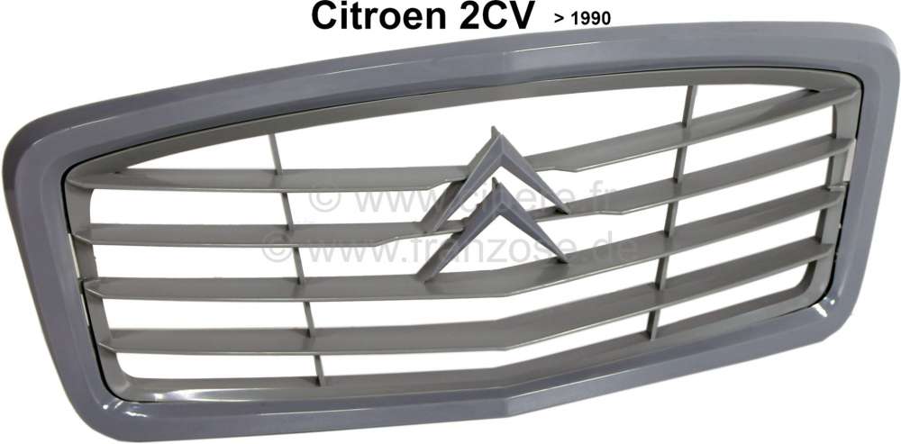 Renault - 2CV, Kühlergrill aus Kunststoff, Farbe grau, mit grauer Einfassung. Passend für Citroen 