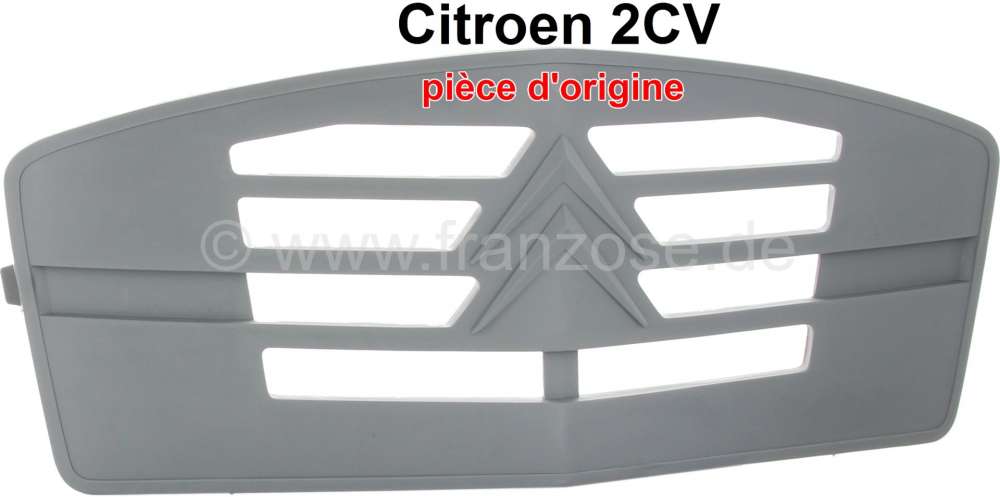 Citroen-2CV - 2CV, Kühlergrill, Winterschutz (Original) für einen Kühlergrill aus Kunststoff. Origina