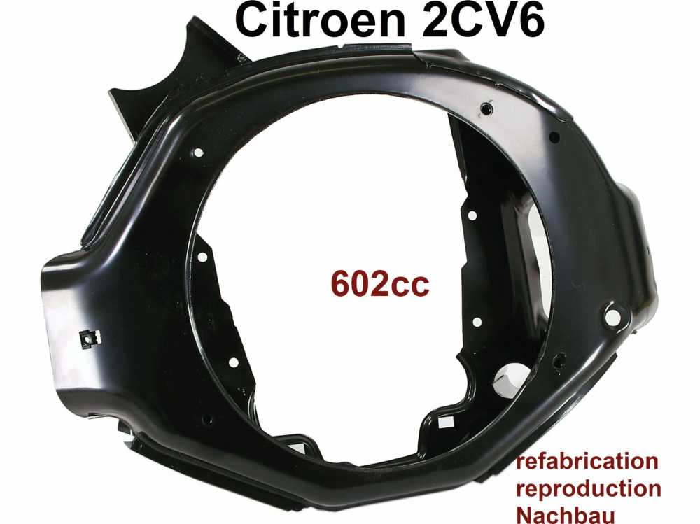Sonstige-Citroen - Motorlüftergehäuse (für Scheibenbremse). Passend für Citroen 2CV6, Dyane, AK, Mehari. 