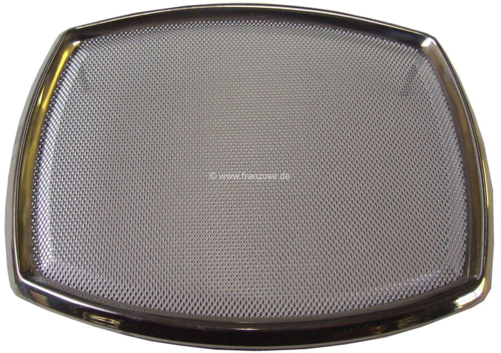 Peugeot - Lautsprecherabdeckung Chrom, eckig, 160x200mm. Universal passend. Per Stück