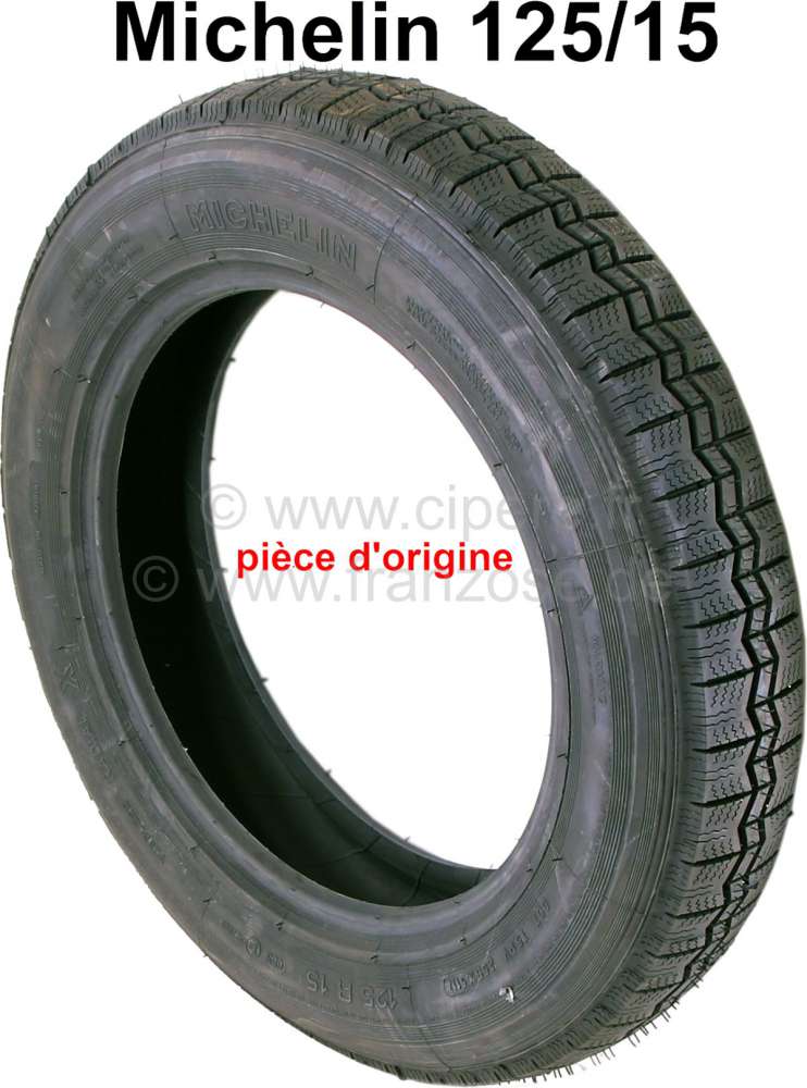 Citroen-2CV - Reifen R125/15, Hersteller Michelin. Die Michelin Reifen sind die teuersten Reifen für de