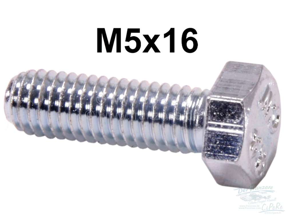 Sonstige-Citroen - M5x16 / Schraube verzinkt