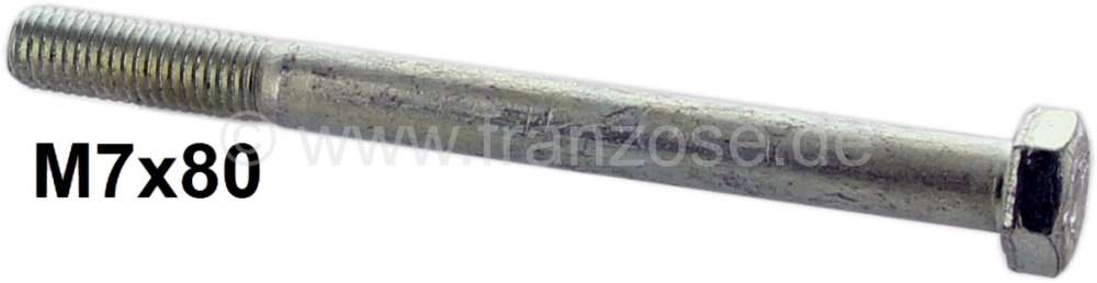 Citroen-2CV - M7x80 / Schraube z.B. Lampenbaum 2CV auf Chassis