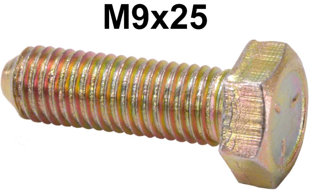 Citroen-2CV - M9x25 / Schraube, gelb verzinkt! (M9x1,25 Steigung)