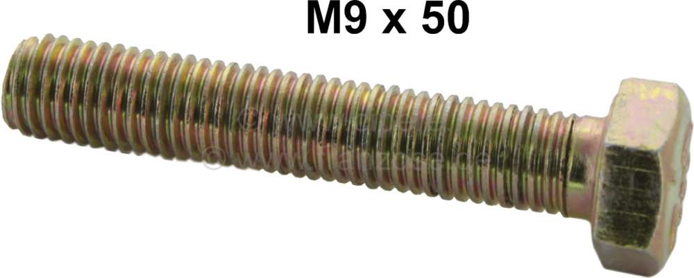 Citroen-2CV - M9x50 / Schraube, gelb verzinkt! (M9x1,25 Steigung)