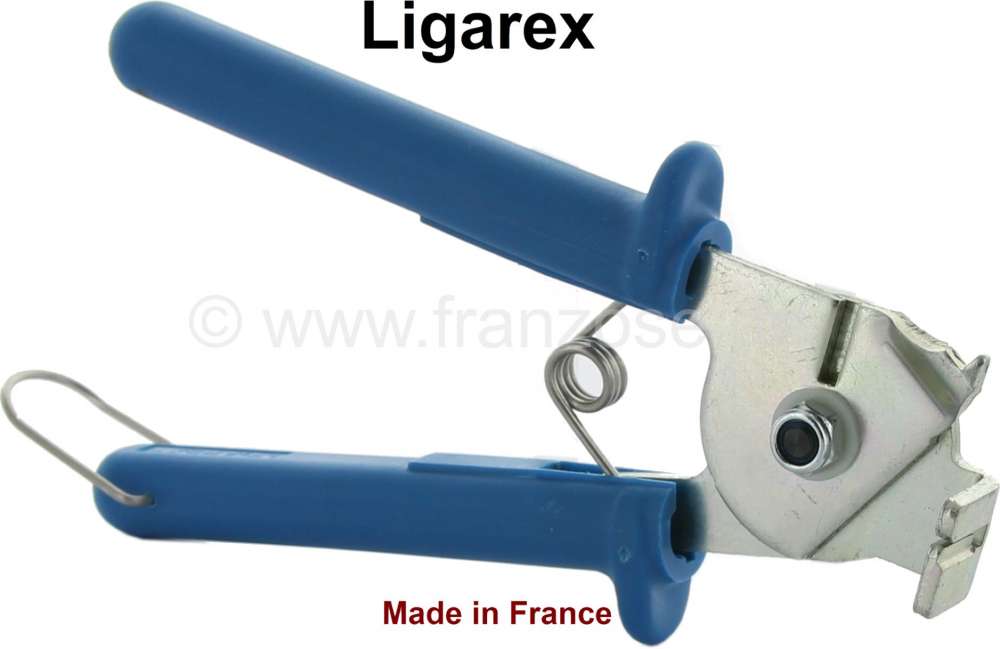 Ligarex, Spezialzange für Schellenband (Achsmanschettenbänder