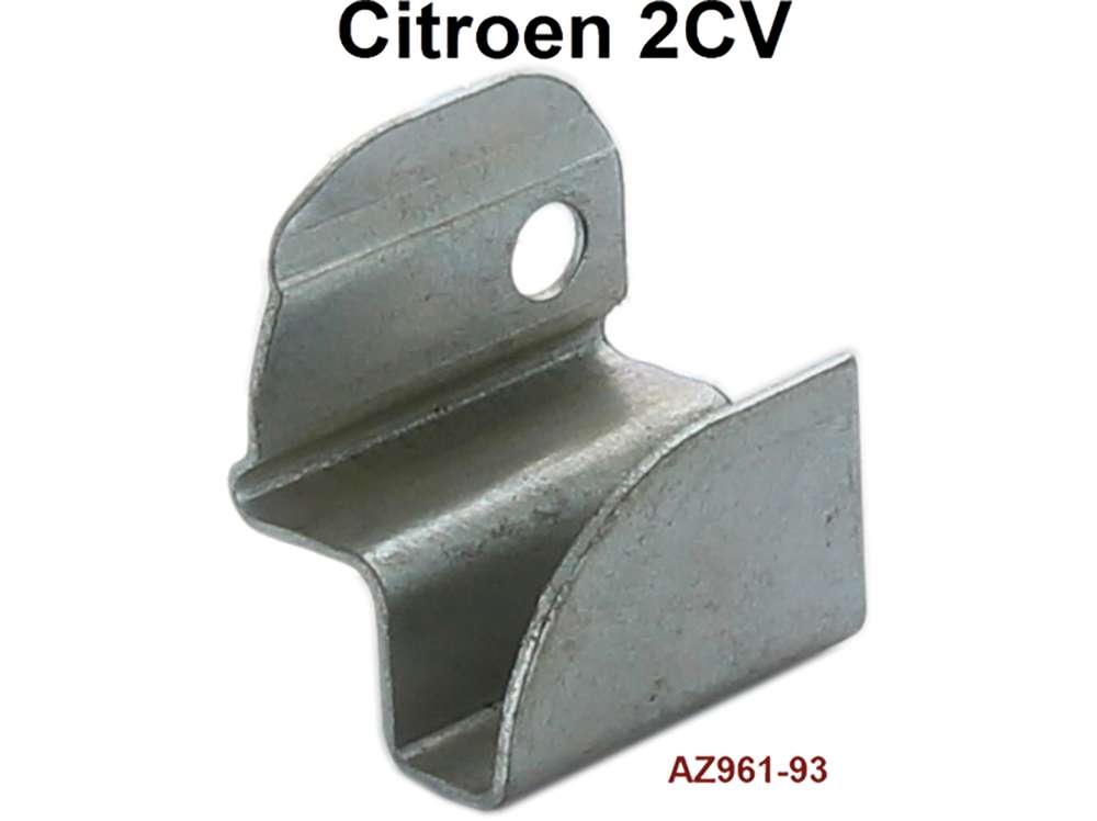 Citroen-2CV - 2CV alt, Türscheibe vorne links. Hinterer Anschlag für den Türfensterrahmen. Nur passen