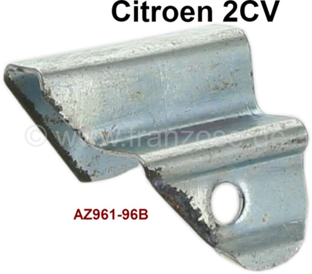 Citroen-2CV - 2CV alt, Türscheibe vorne links. Vorderer Anschlag für den Türfensterrahmen. Nur passen