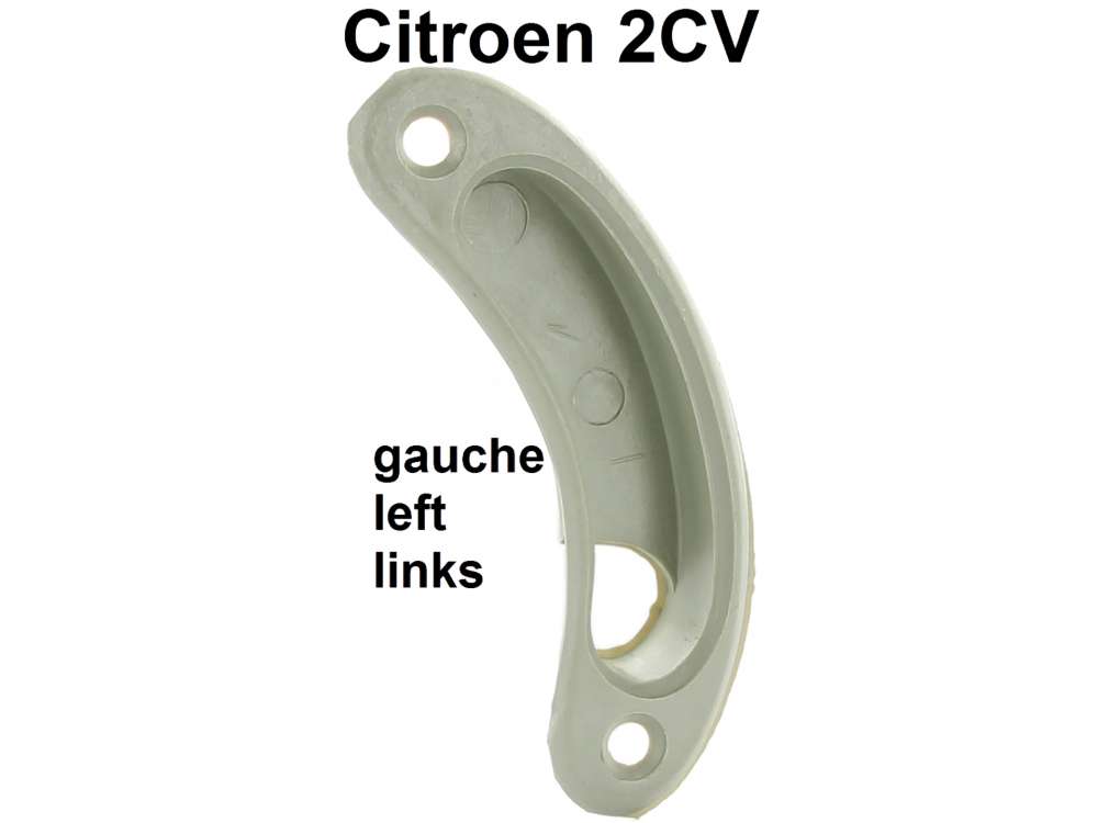 Citroen-2CV - 2CV, Griffschale für den Türöffner vorne links. Nachbau, Farbe grau. Passend für Citro