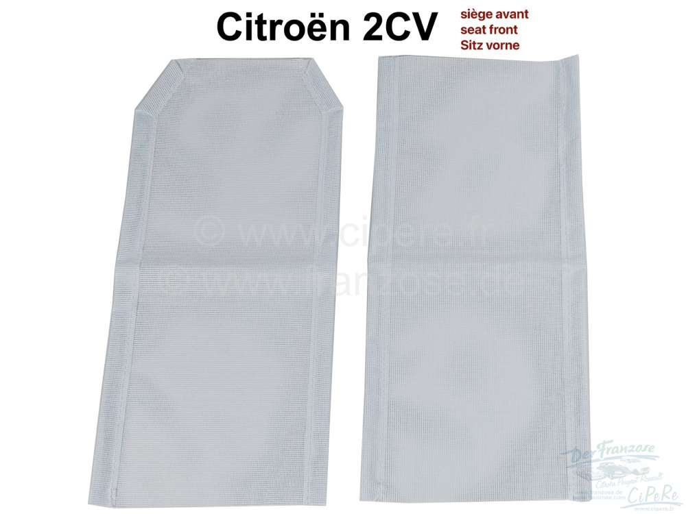 Citroen-2CV - Unterbezug aus verstärkten Kunststoffgewebe (für die Sitzfläche + Rückenlehne). Passen