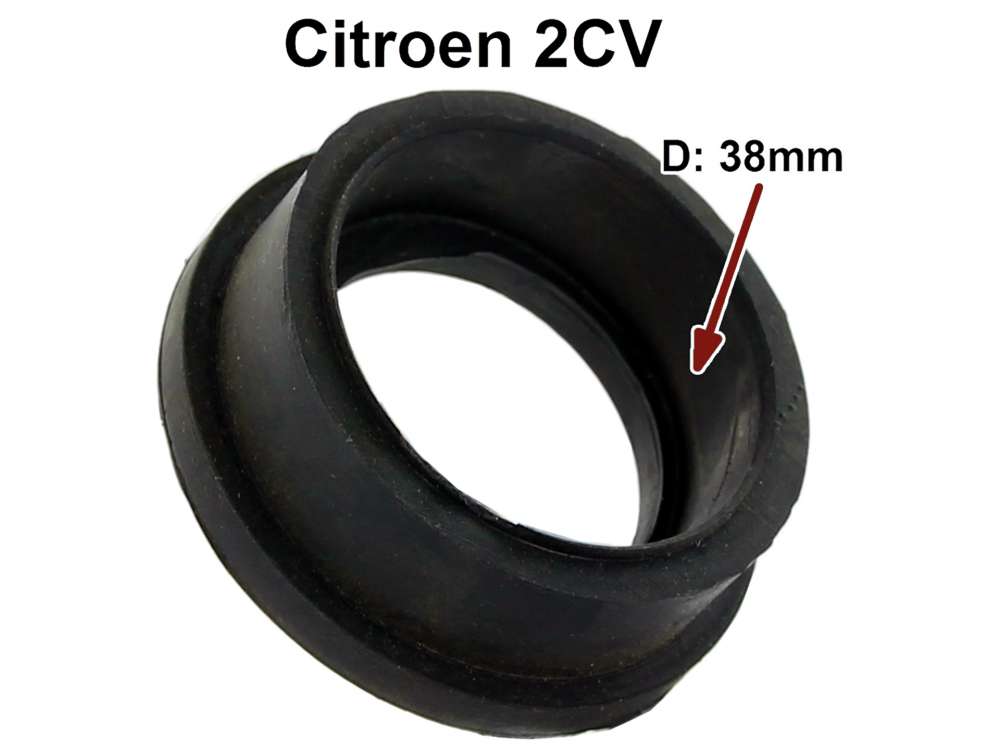 Citroen-2CV - Gummidichtung zwischen Vergaser + Luftfilter, 38mm Anschluss. Passend für Citroen 2CV mit