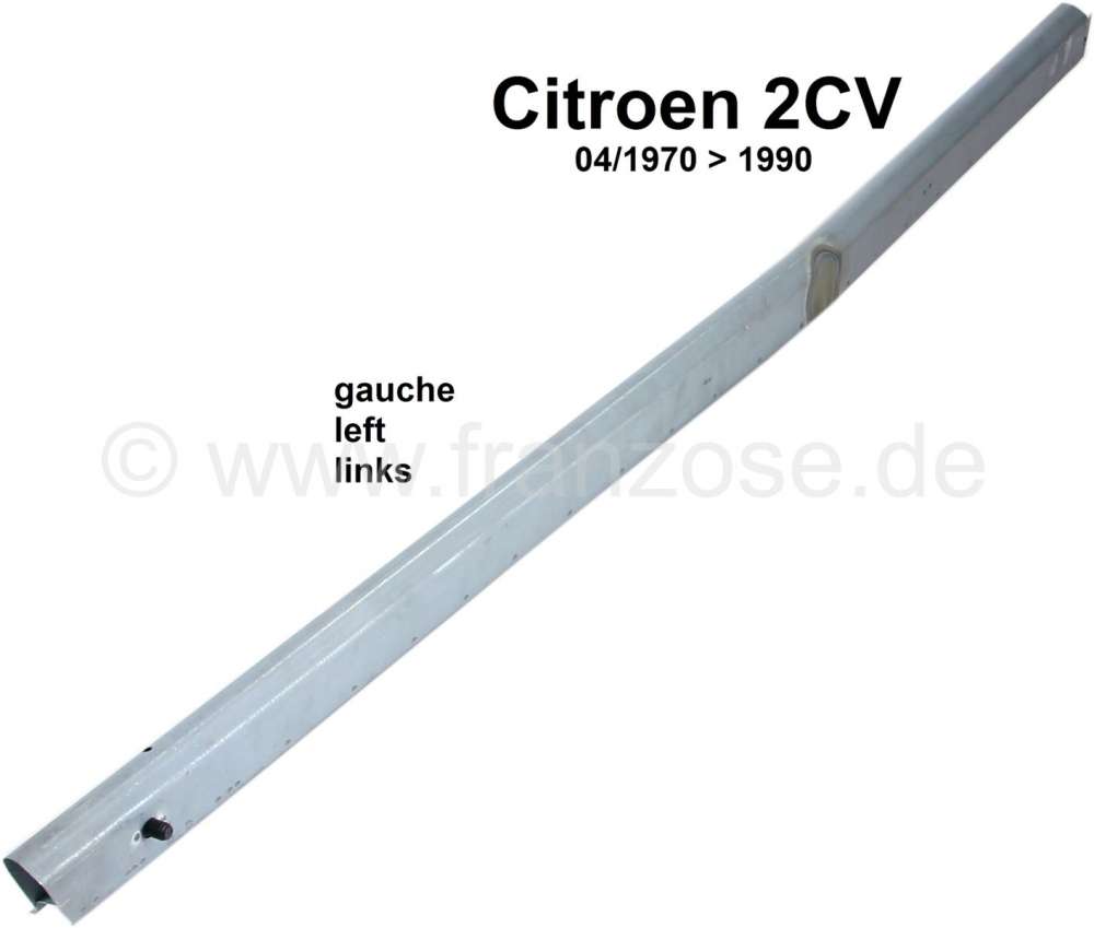 Citroen-2CV - 2CV, Schweller links komplett, für Citroen 2CV. Die Schweller haben den Stehbolzen für d