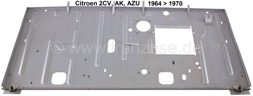Alle - 2CV, Stirnwand für Citroen 2CV, AK, AZU. Verbaut von Baujahr 1964 bis 1970. Made in EU.