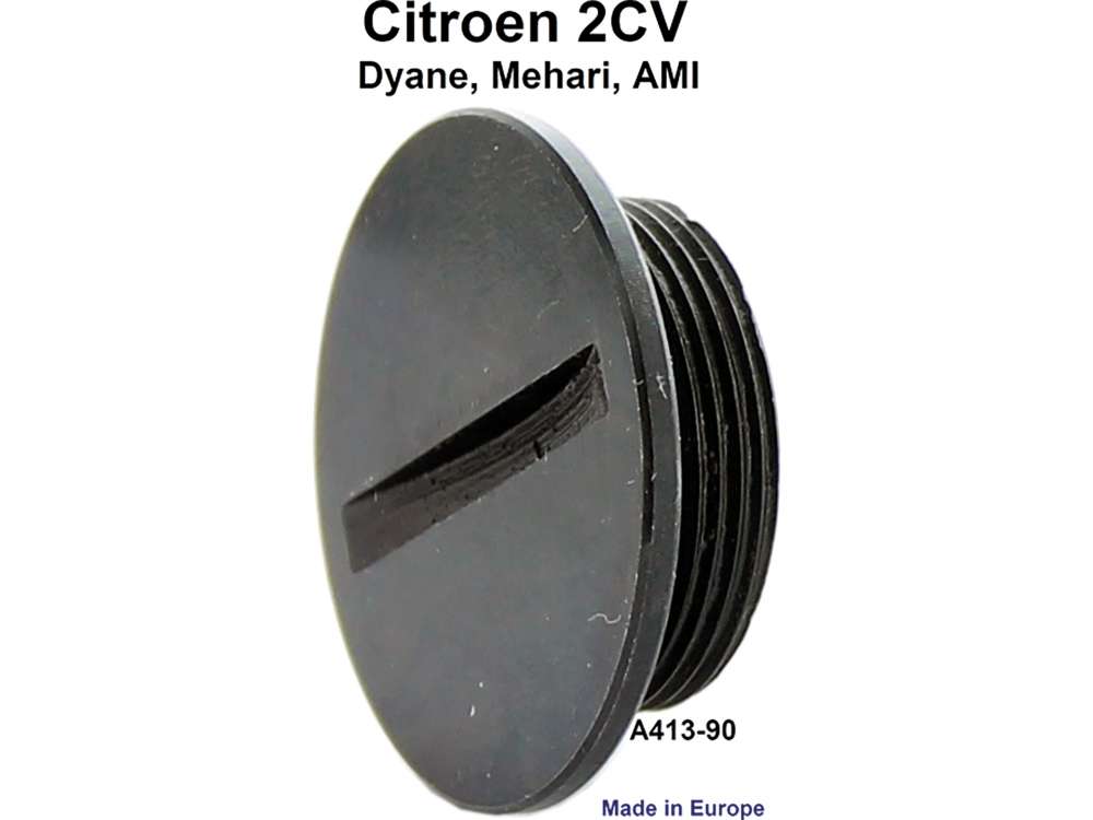 Citroen-2CV - Achsschenkelbolzen Verschlußmutter, unten (in der Radnabe). Passend für Citroen 2CV. Nac