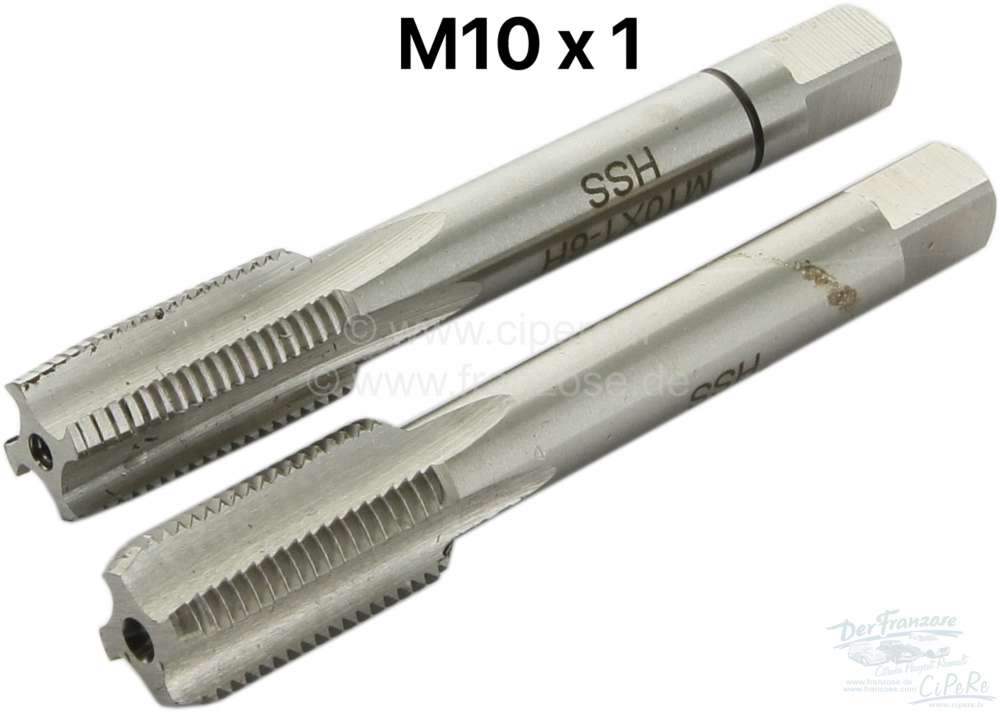 Gewindebohrer M10x1. ( M10x1 ist sehr oft bei Bremsleitungen verwendet  worden). Hand-Einschnittgewindebohrer!